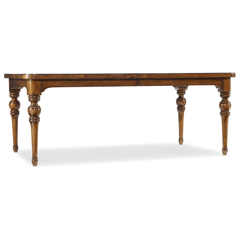 Tynecastle – Rectangle Leg Dining Table With Two 18″ Leaves