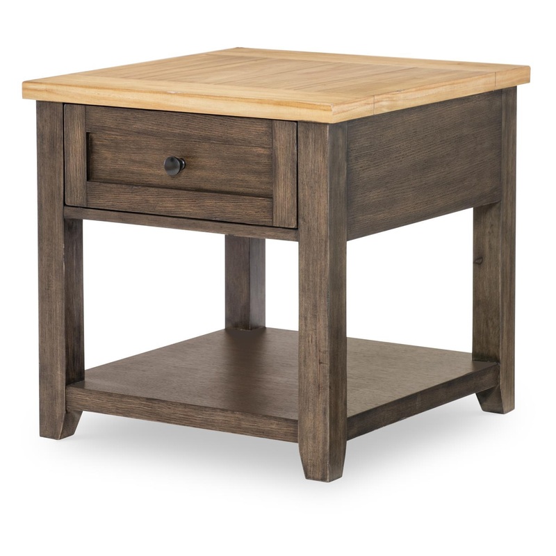 XXX’s And OOO’s – End Table – Amber And Cocoa
