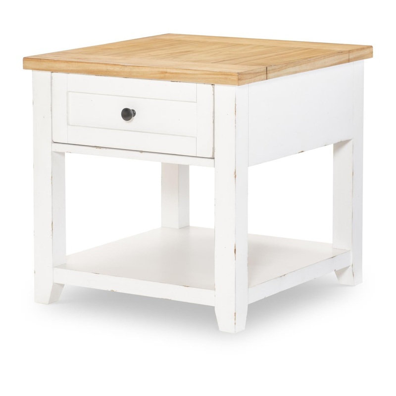 XXX’s And OOO’s – End Table – Amber And Cotton