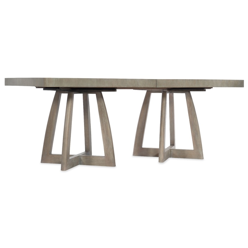 Affinity – 78″ Rectangle Pedestal Dining Table With 2-18″ Leaves