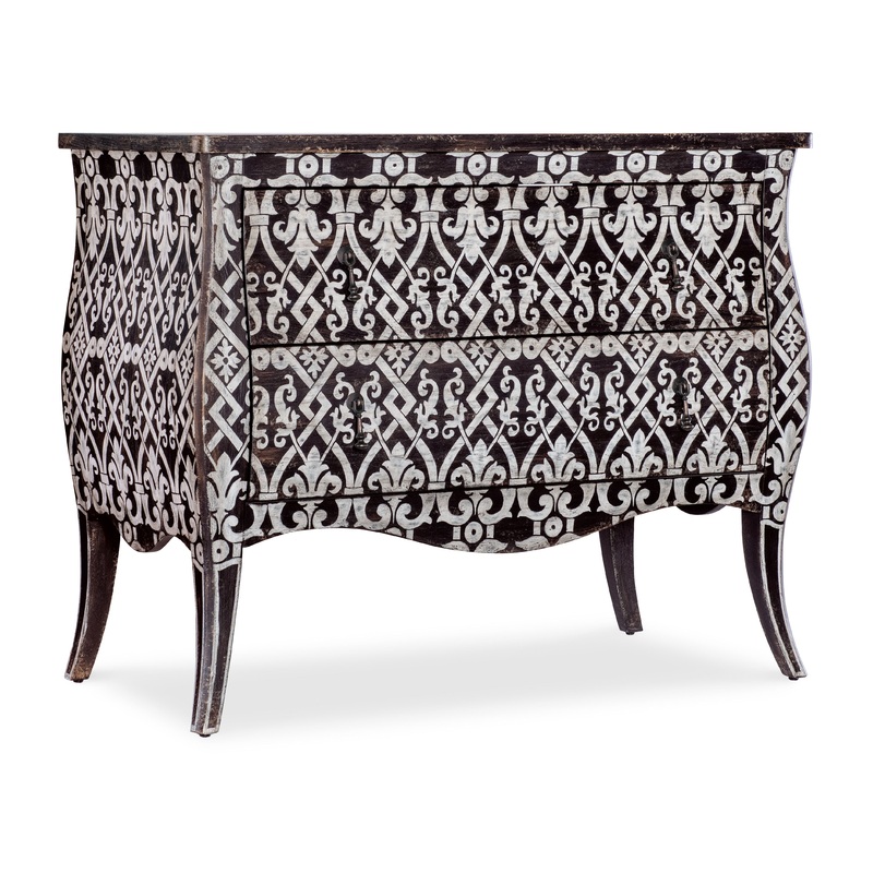 Americana – Two-Drawer Bombay Accent Chest – Dark Brown