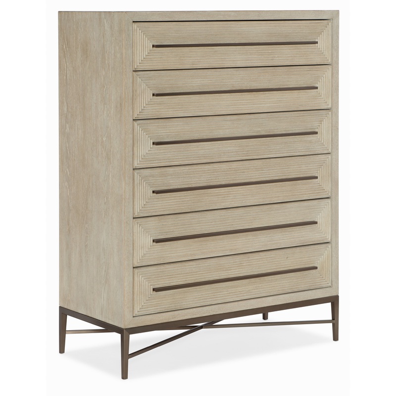 Cascade – 6-Drawer Chest – Light Brown