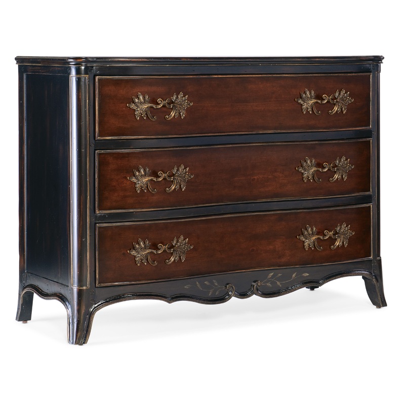 Charleston – Three-Drawer Accent Chest – Dark Brown