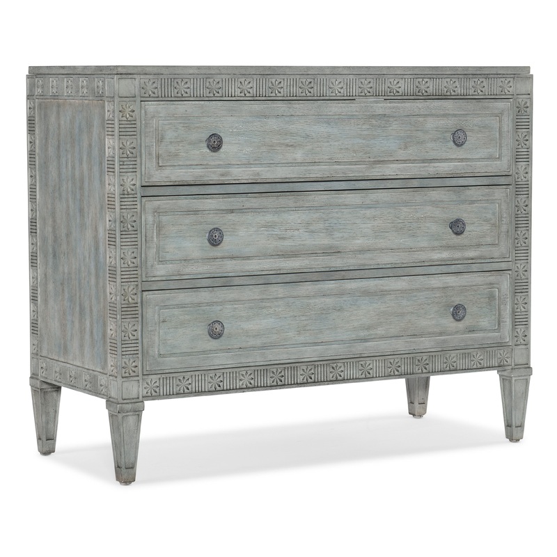 Charleston – Three-Drawer Chest – LIght Blue