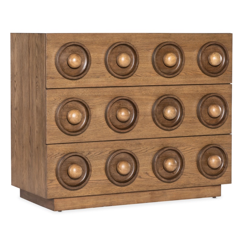 Commerce And Market – Knobby 3-Drawer Accent Chest – Light Brown
