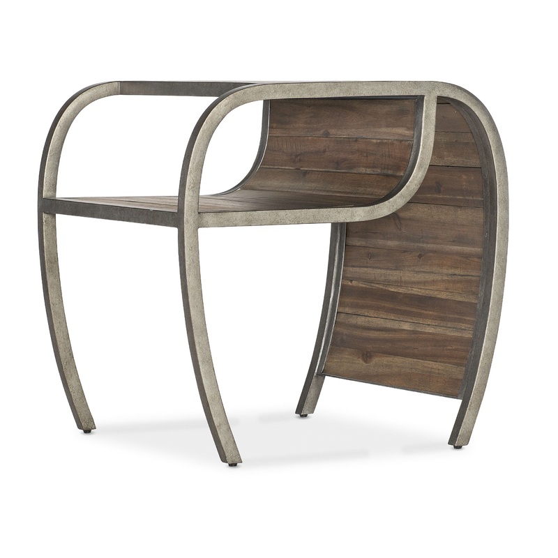 Commerce And Market – Open Ended End Table – Dark Brown