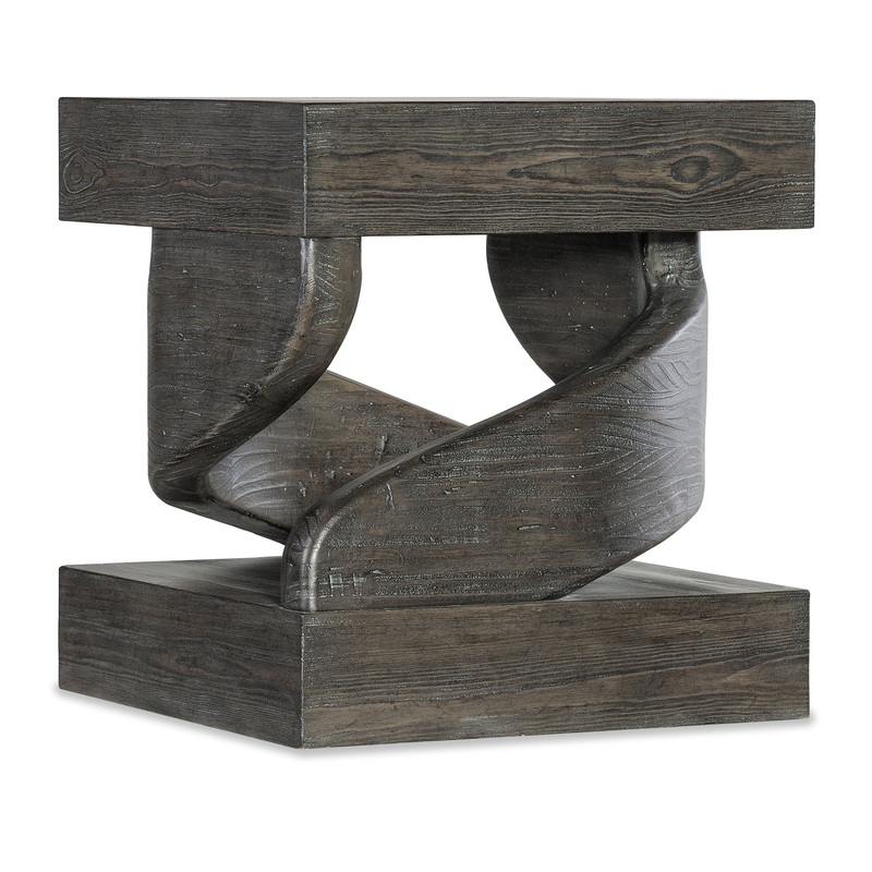 Commerce And Market – Twister End Table – Dark Brown