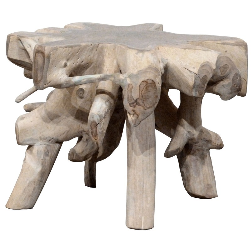 Cypress – Teak Root End Table