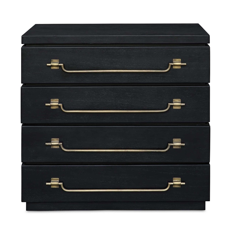 Halifax – Mahogany Accent Chest – Black