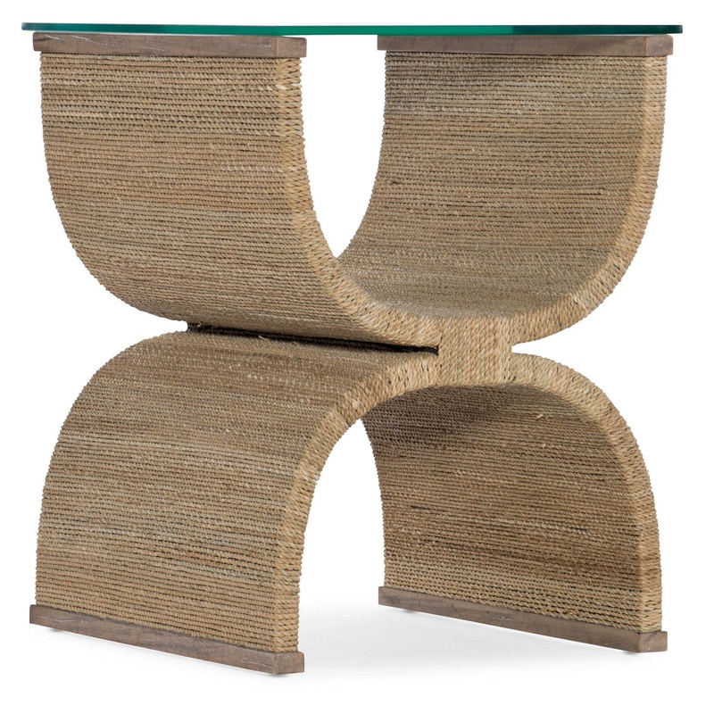Melange – Lenny Woven End Table