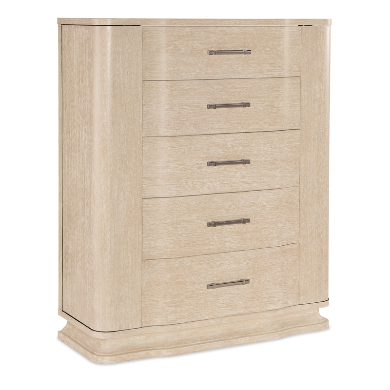Nouveau Chic – Five Drawer Chest – Light Brown