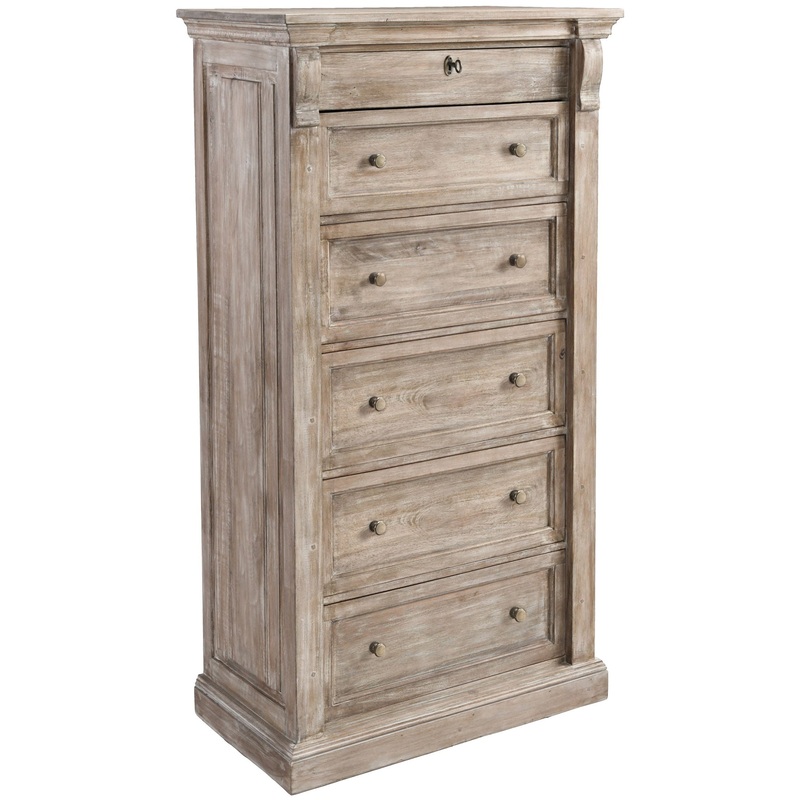 Adelaide – 6 Drawer Chest – Natural White Wash