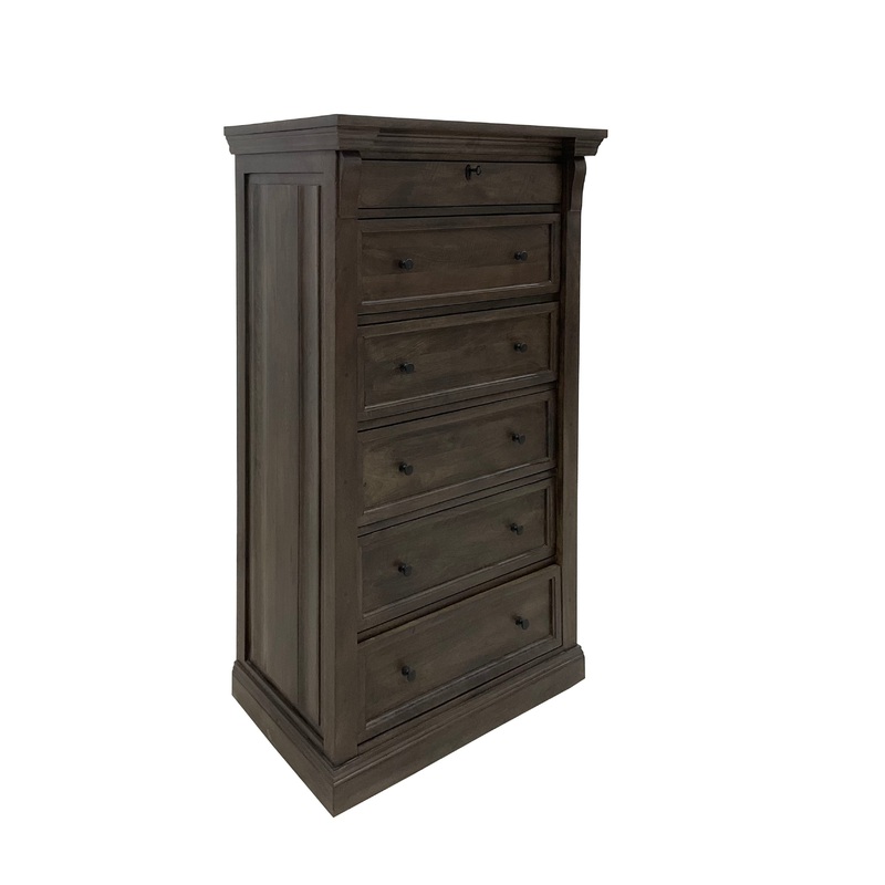 Adelaide – Wood 6 Drawer Chest – Cocoa Brown