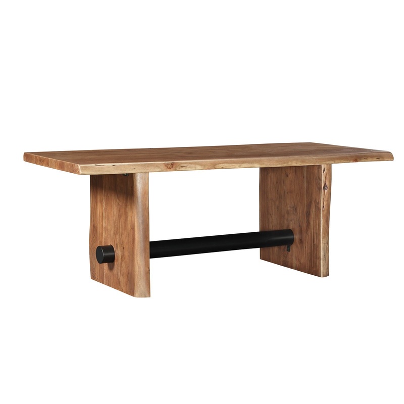 Brinton – 80″ Dining Table – Acron Brown