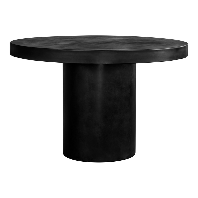 Cassius – Round Outdoor Concrete Dining Table – Black
