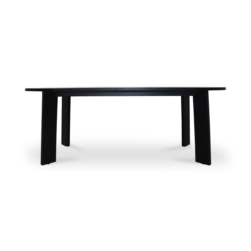 Delta – Oval Outdoor Dining Table – Black