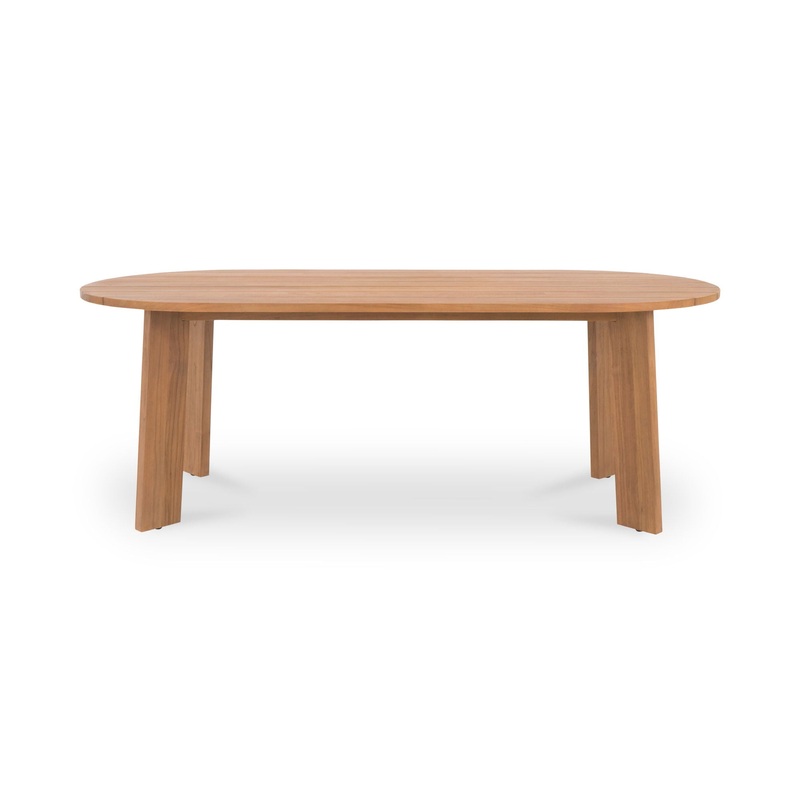 Delta – Oval Outdoor Dining Table – Natural