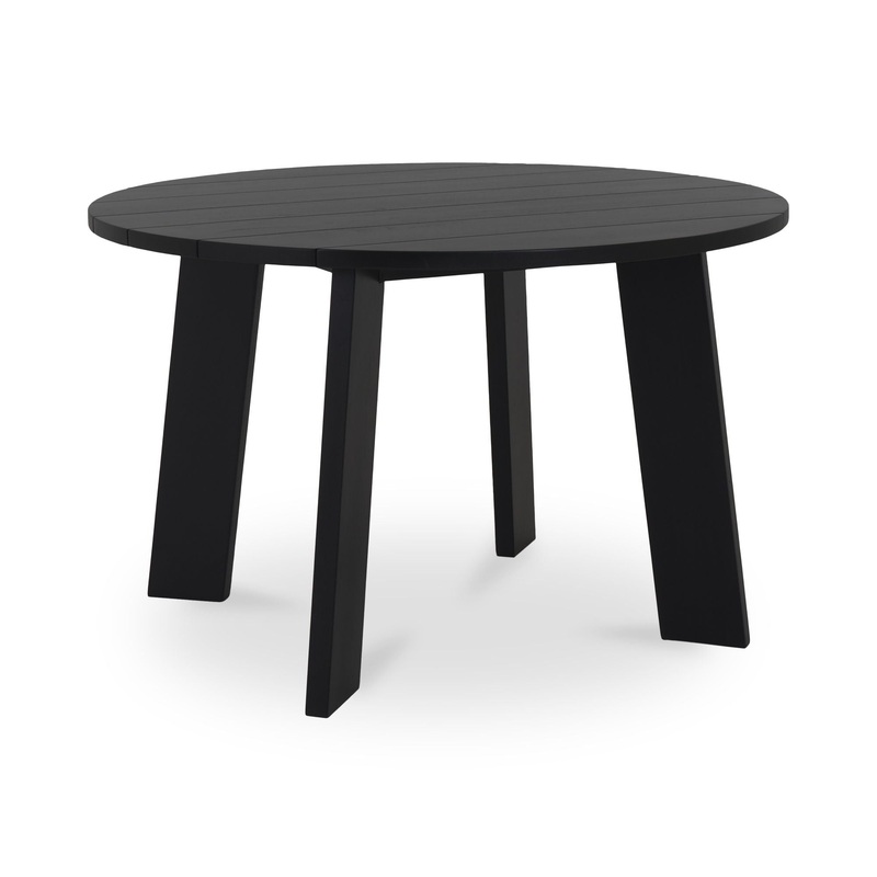Delta – Round Outdoor Dining Table – Black