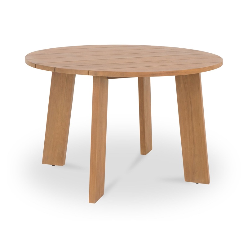 Delta – Round Outdoor Dining Table – Natural