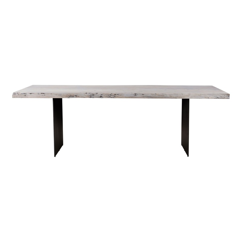 Evans – Solid Acacia Dining Table – White