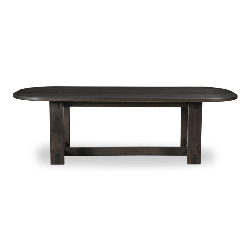 Glenn – Oval Dining Table – Dark Brown