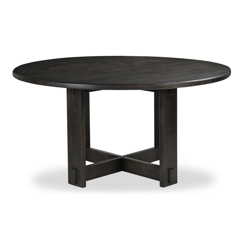 Glenn – Round Dining Table – Dark Brown