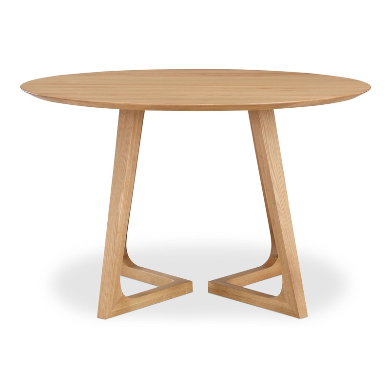 Godenza – Round Dining Table – Light Brown
