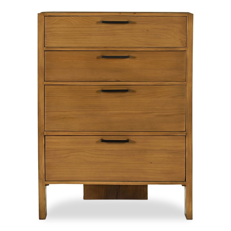 Lachlan – 4 Drawer Chest – Brown