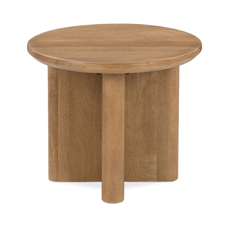 Montengo – Round End Table – Natural Maple
