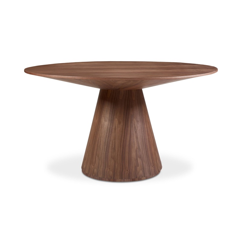 Otago – 54″ Round Dining Table – Natural Walnut