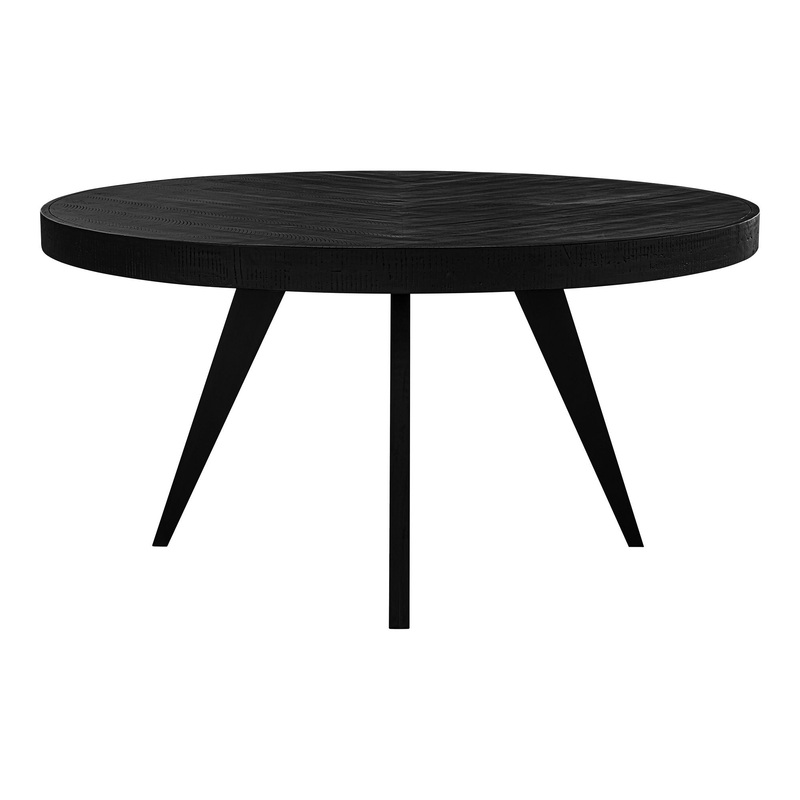 Parq – Acacia Round Dining Table – Black