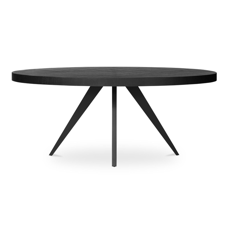 Parq – Oval Dining Table – Black