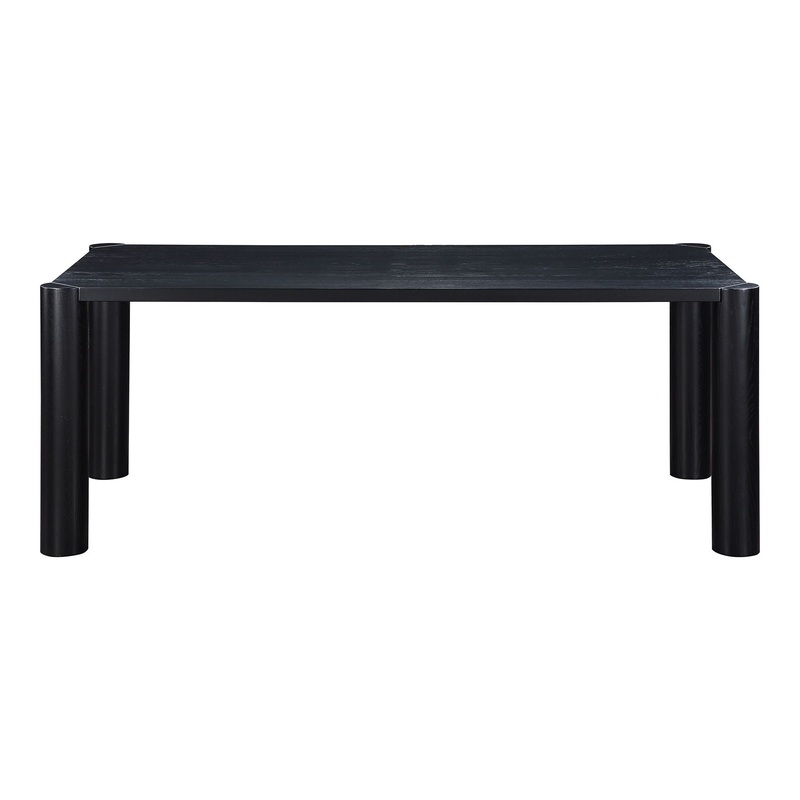 Post – Small Dining Table – Black Oak