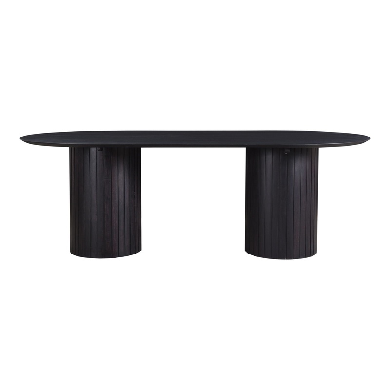 Povera – Acacia Wood Dining Table – Black