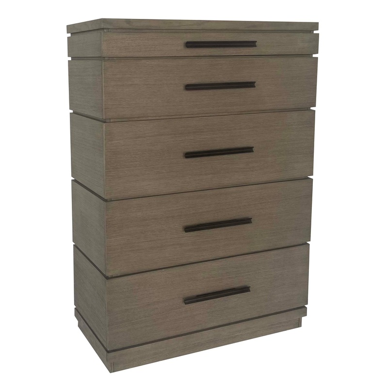 Pure Modern Bedroom – 5 Drawer Chest – Moonstone