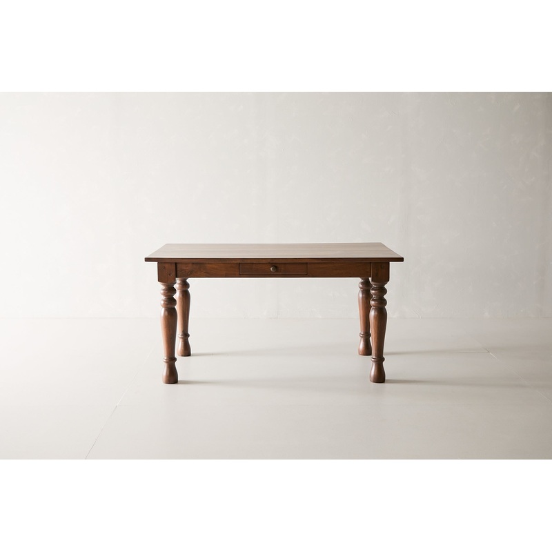 Single Drawer Turned Leg Dining Table