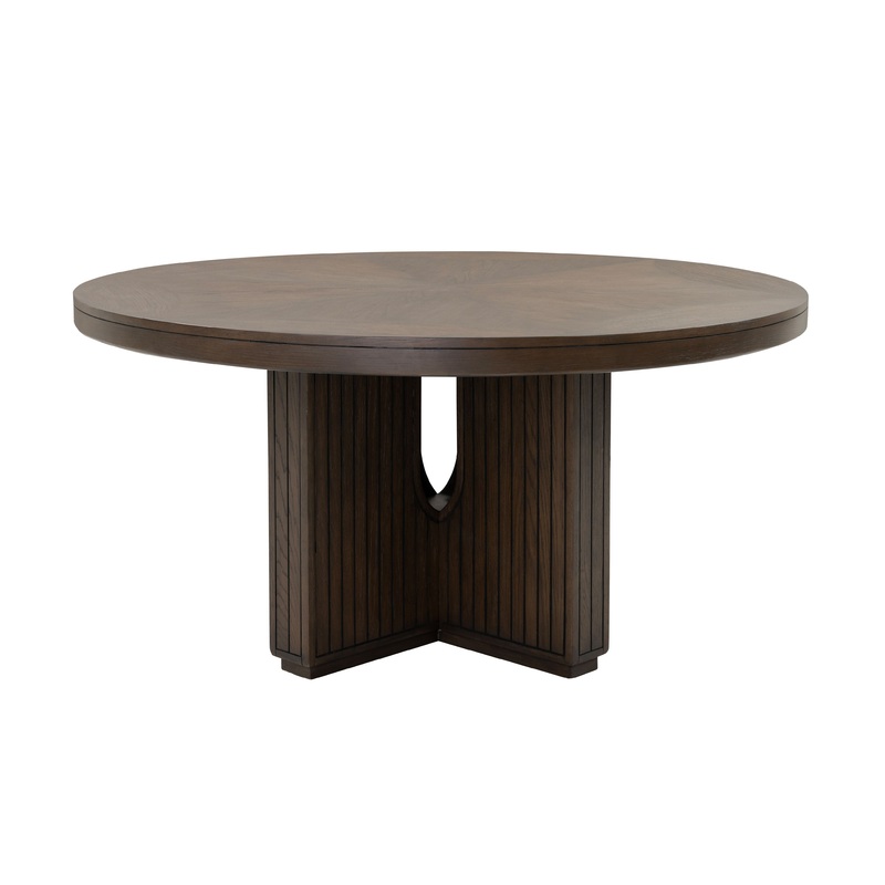 Athens – Round Dining Table – Chocolate Brown