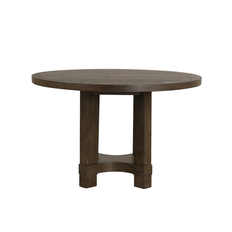 Cityscape – Round Dining Table – Dark Brown