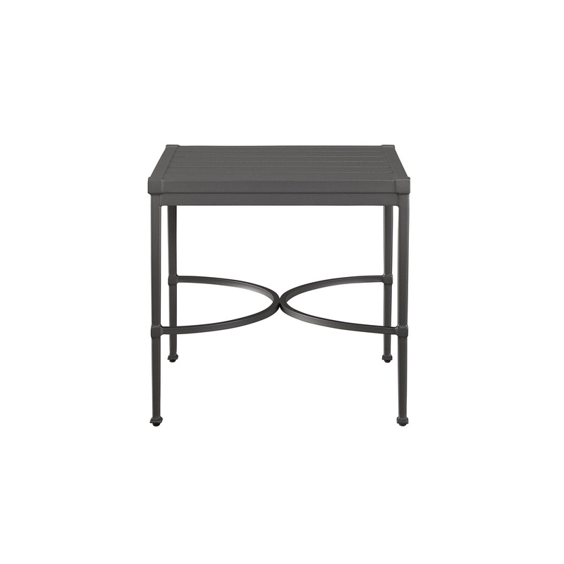 Coastal Living Outdoor / Seneca – End Table – Dark Gray