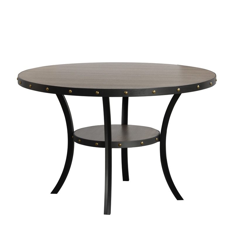 Crispin – Round Dining Table – Gray