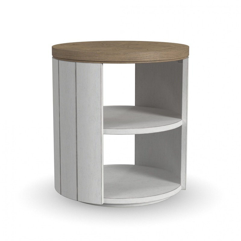 Melody – Round End Table – White