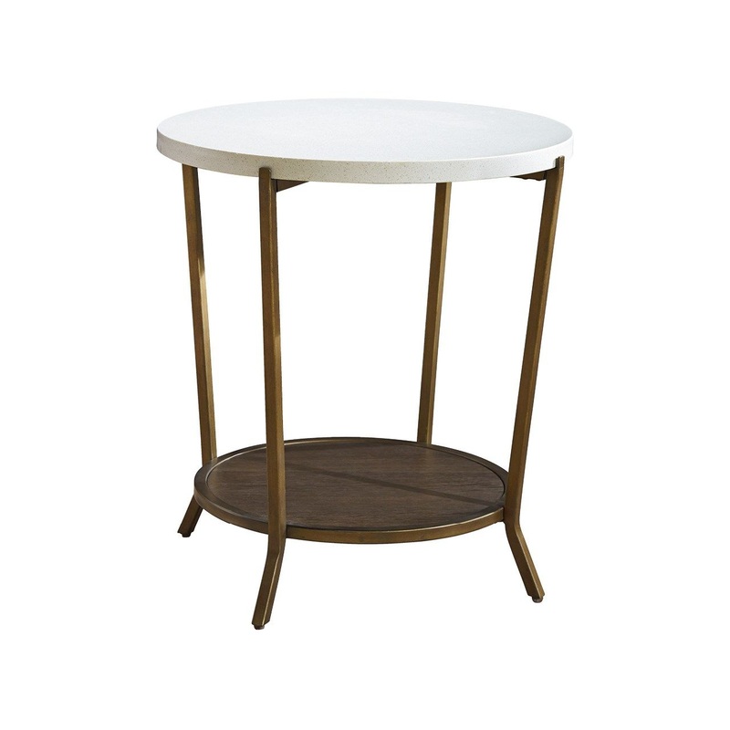 Playlist – Round End Table – Dark Brown