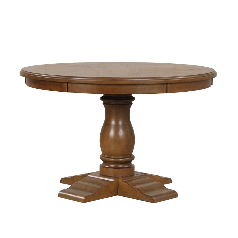 Sunset – 48″ Round Dining Table – Brown