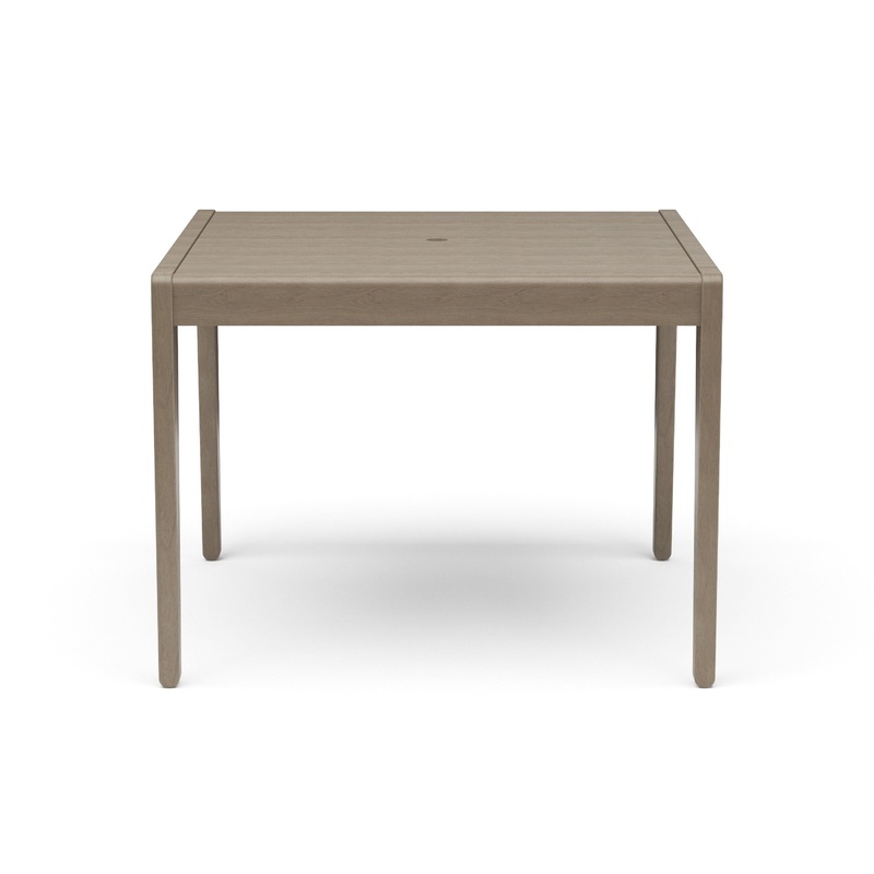 Sustain – Outdoor Dining Table – Wood – Dark Gray