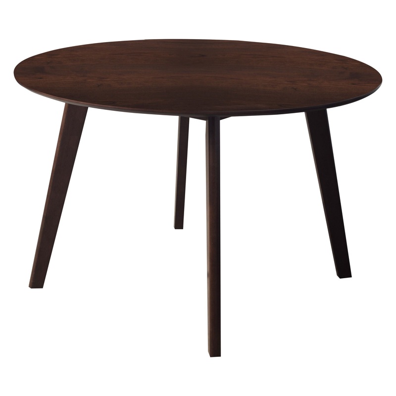 Tioga – 47″ Round Table – Brown Cherry