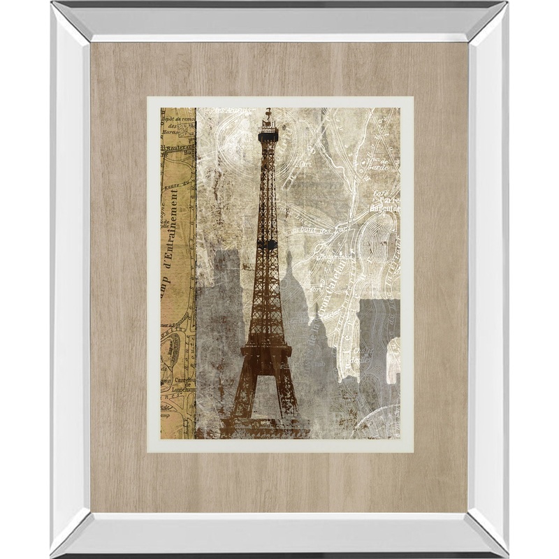 April In Paris By Mallett K Mirrored Frame – Light Brown