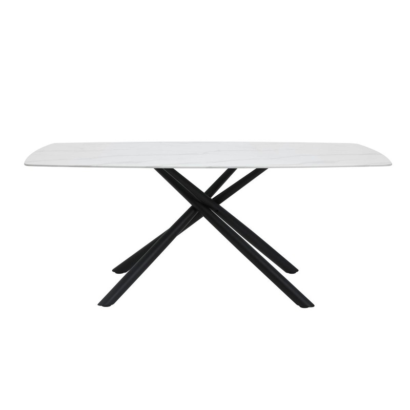 Benito – Dining Table – Black / White