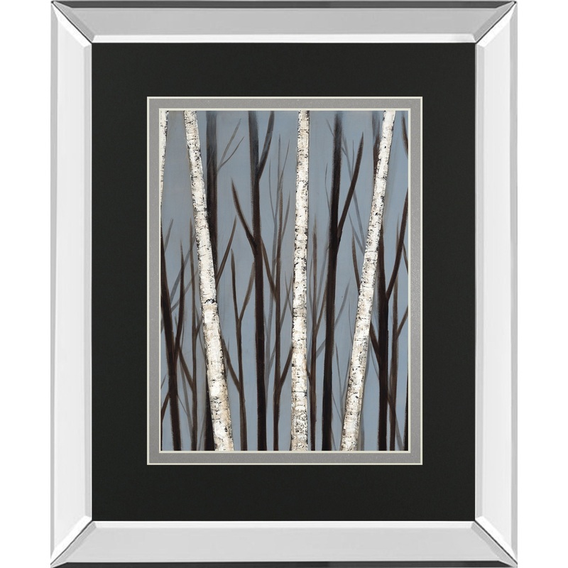 Birch Shadows By Eve Mirrored Frame – Dark Gray