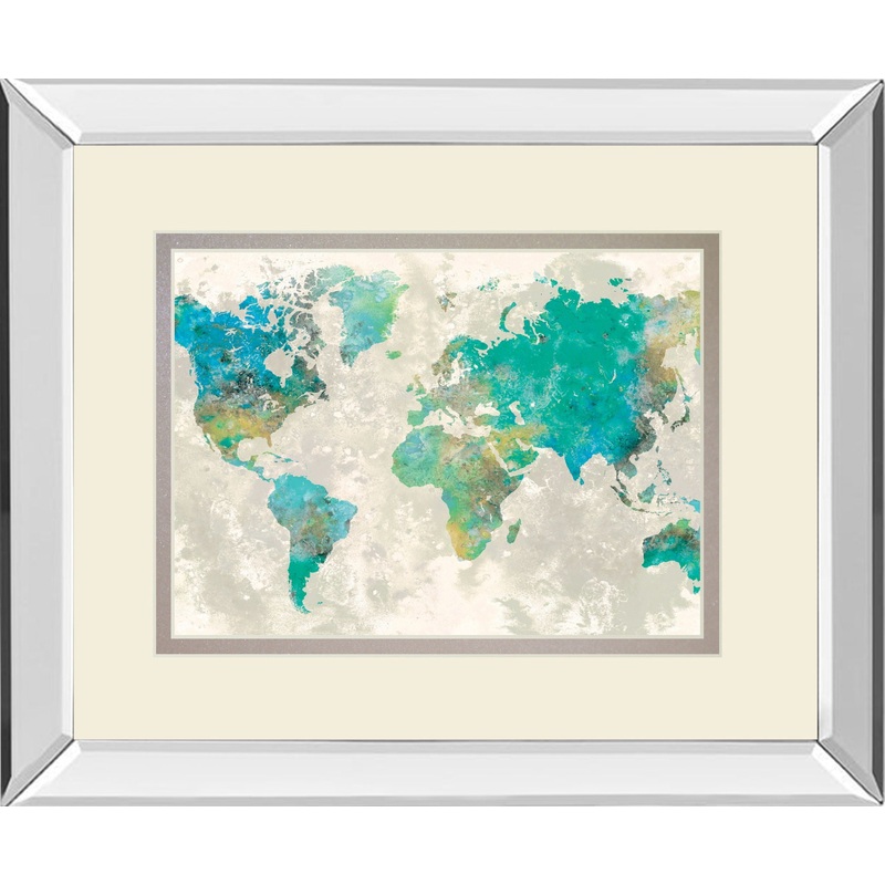 No Borders By Fontaine S. Mirrored Frame – Blue
