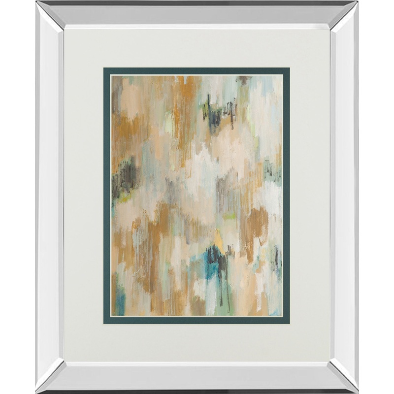 Nocturne Afternoon By Robert Creswell Mirrored Frame – Beige
